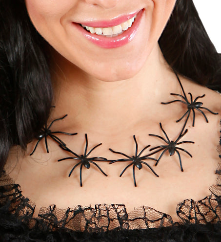 Widmann SRL Spinnen ketting heks zwart