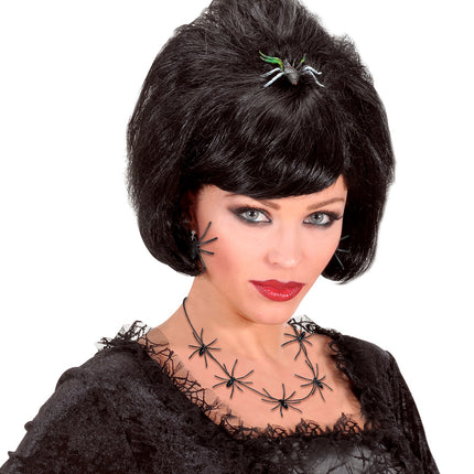 Widmann SRL Spinnen ketting heks zwart