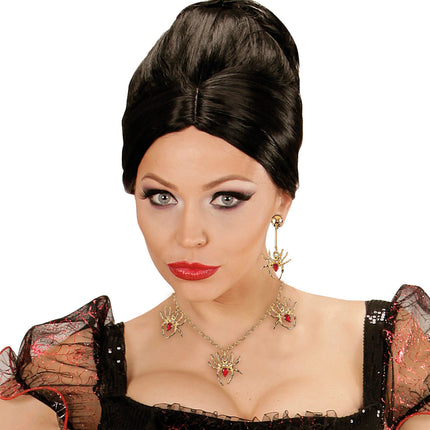 Widmann SRL Spinnen ketting met oorbel