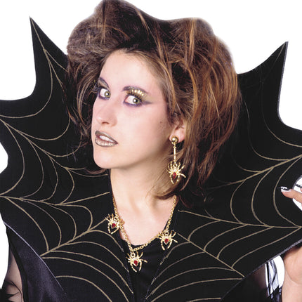 Widmann SRL Spinnen ketting met oorbel