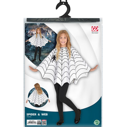 Widmann SRL Spinnenweb poncho kinderen