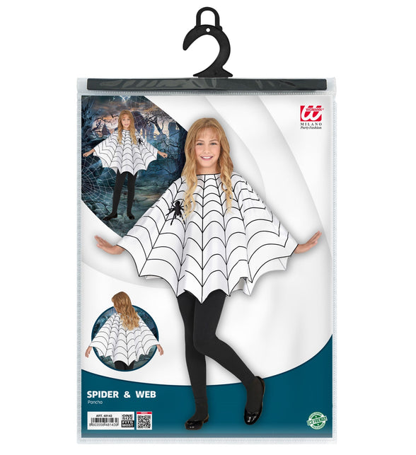 Widmann SRL Spinnenweb poncho kinderen