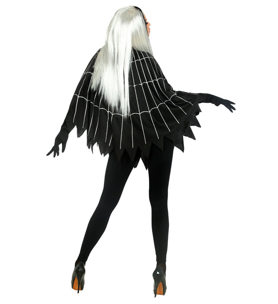 Widmann SRL Spinnenweb poncho volwassenen