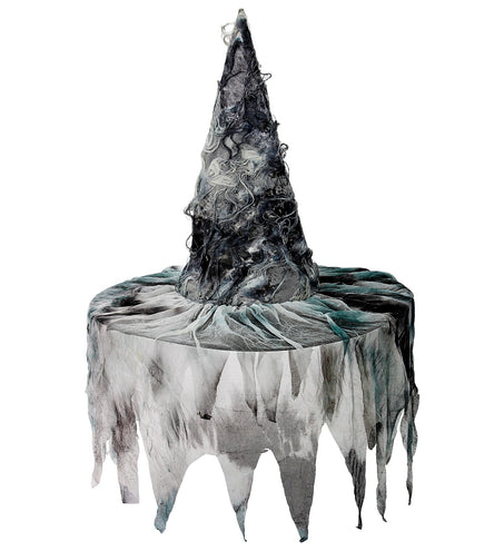 Widmann SRL Spookachtige heksenhoed met enge slierten