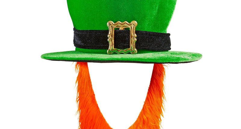 Widmann SRL St. Patricks day hoge groene hoed met baard
