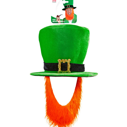 Widmann SRL St. Patricks day hoge groene hoed met baard