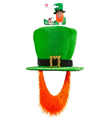 Widmann SRL St. Patricks day hoge groene hoed met baard