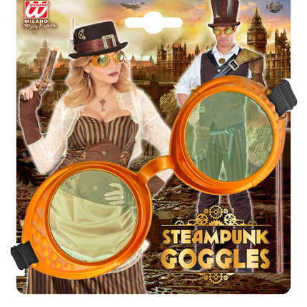 Widmann SRL Steampunk bril gouden stofbril