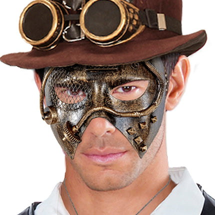 Widmann SRL Steampunk masker koper