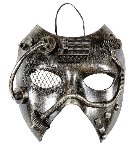 Widmann SRL Steampunk masker zwart zilver