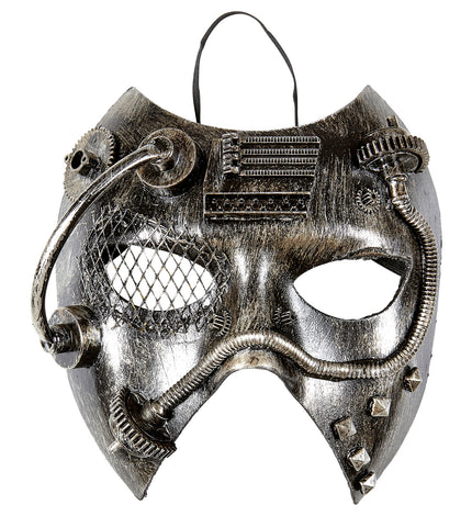 Widmann SRL Steampunk masker zwart zilver