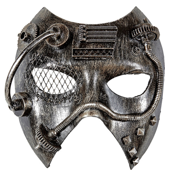 Widmann SRL Steampunk masker zwart zilver