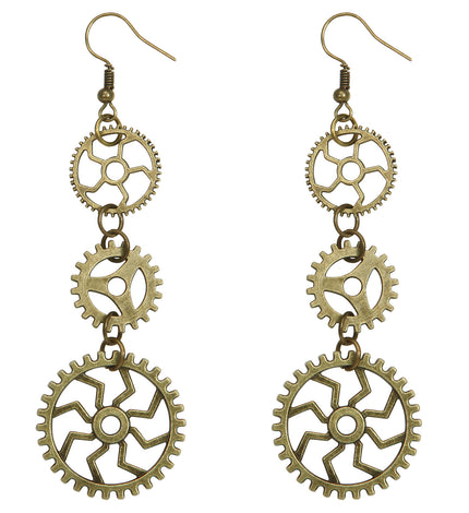 Widmann SRL Steampunk oorbellen tandwielen