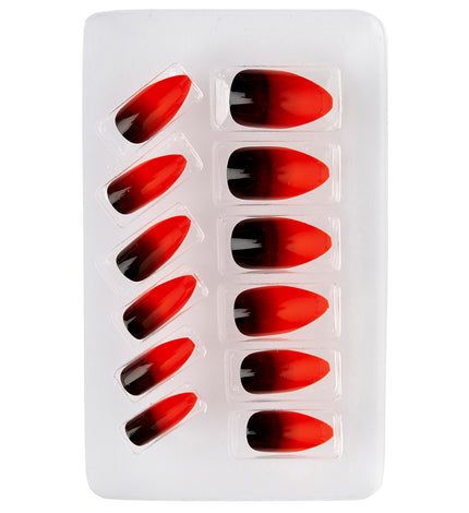 Widmann SRL Stiletto nagels rood zwart
