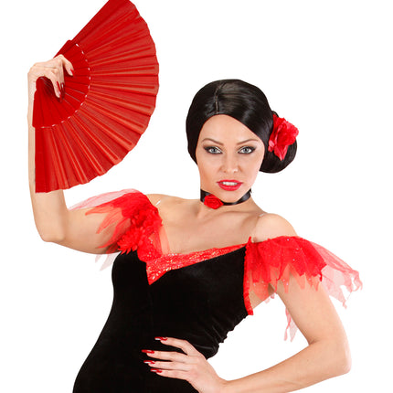 Widmann SRL Stoffen Waaier, Rood