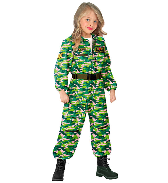 Widmann SRL Straaljager pilote camouflage Jacky kind