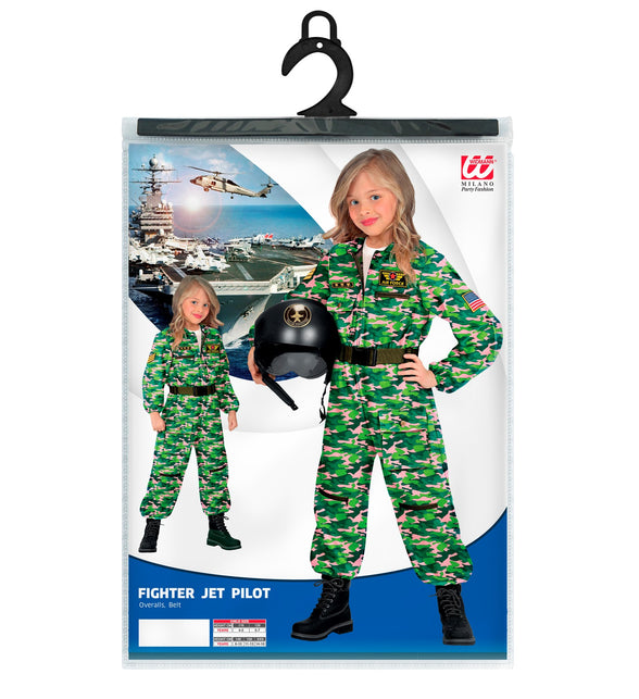 Widmann SRL Straaljager pilote camouflage Jacky kind