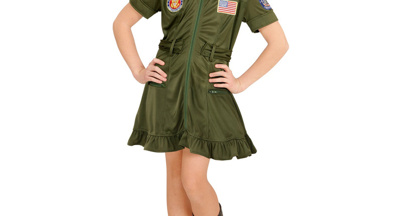 Widmann SRL Straaljager piloten pak voor meisjes