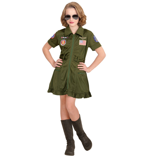 Widmann SRL Straaljager piloten pak voor meisjes