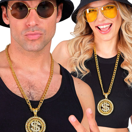 Widmann SRL Strass dollarketting goud