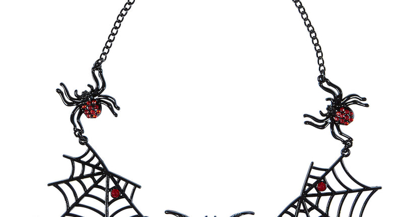 Widmann SRL Strass ketting heks met spinnen