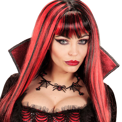 Widmann SRL Strass ketting heks met spinnen