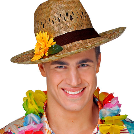 Widmann SRL Strohoed met Gerbera