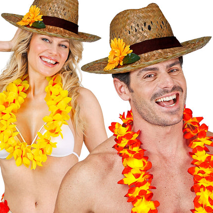 Widmann SRL Strohoed met Gerbera