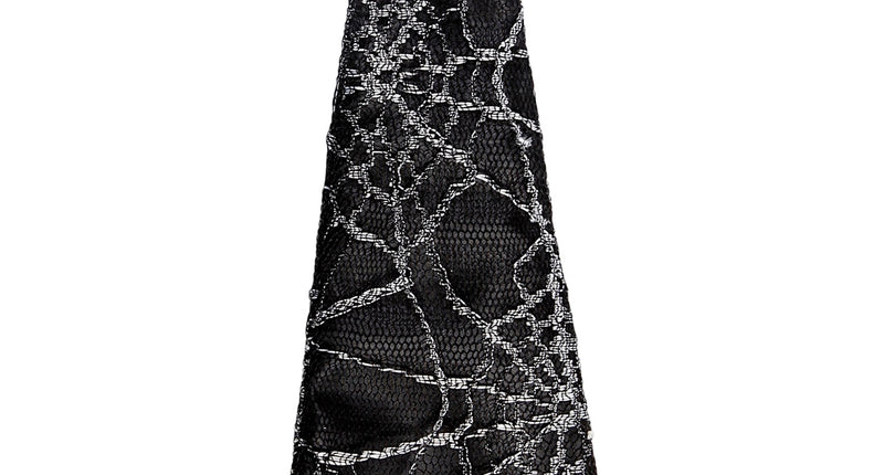 Widmann SRL Stropdas spinnenweb print 27cm