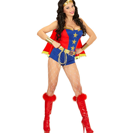 Widmann SRL Super Power Meisjes jurk met cape