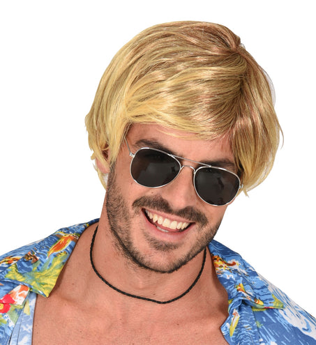 Widmann SRL Surfer pruik blond tropical danny
