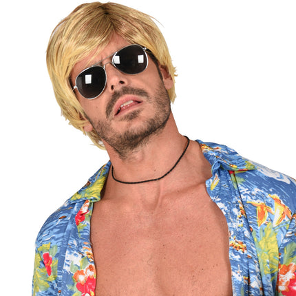 Widmann SRL Surfer pruik blond tropical danny