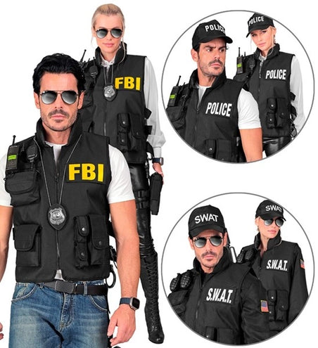 Widmann SRL Swat vest fbi/politie kostuum Siem heren