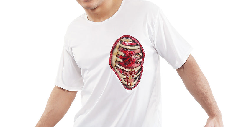 Widmann SRL T- shirt met open wond ribbenkast