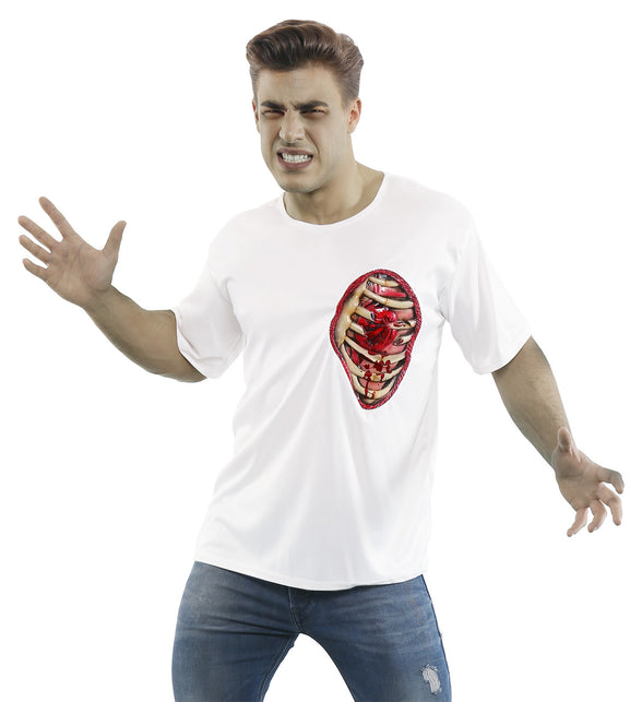 Widmann SRL T- shirt met open wond ribbenkast