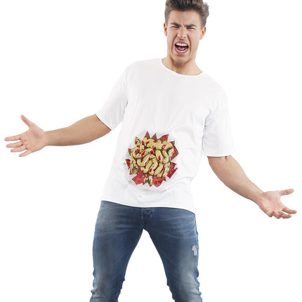 Widmann SRL T-shirt met print blootliggende ingewanden