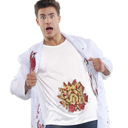 Widmann SRL T-shirt met print blootliggende ingewanden