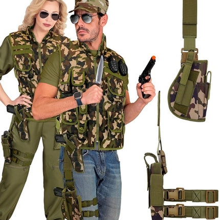 Widmann SRL Tactisch rechter been holster camouflage Joep
