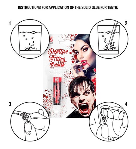 Widmann SRL Tanden lijm voor nep tanden Thermoplastische korrels