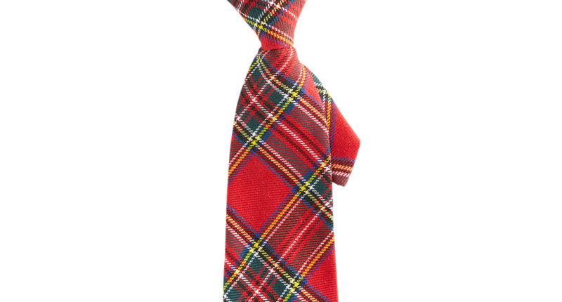Widmann SRL Tartan Print Stropdas Rood
