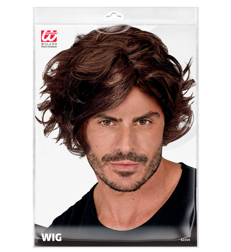 Widmann SRL Tarzan jungle pruik heren zwart