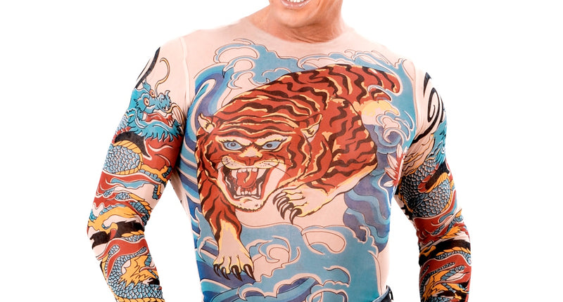 Widmann SRL Tattoo shirt tijger en draak