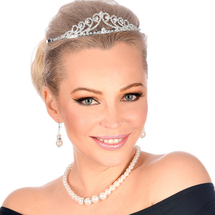 Widmann SRL Tiara met strass steentjes