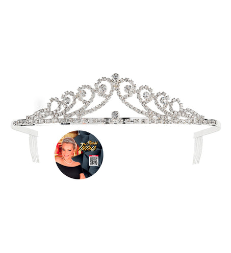 Widmann SRL Tiara met strass steentjes