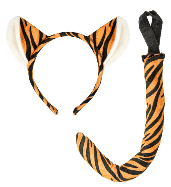Widmann SRL Tijger diadeem met staart