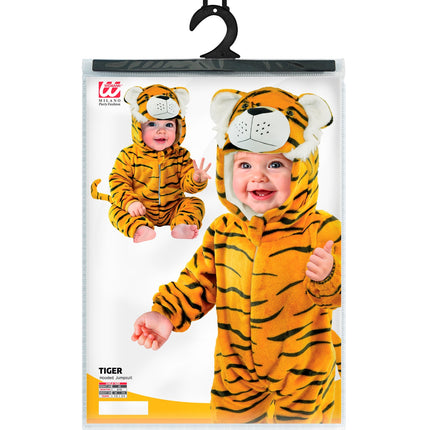 Widmann SRL Tijger kostuum pluche fluweel tiger