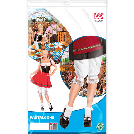 Widmann SRL Tiroler broek wit met kant