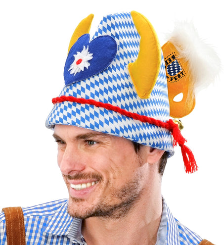 Widmann SRL Tiroler oktoberfest hoed blau weiss