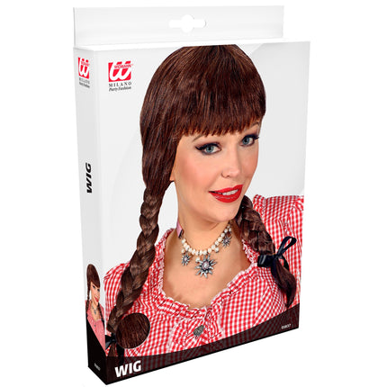 Widmann SRL Tiroolse pruik heidy bruin