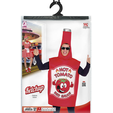 Widmann SRL Tomaten ketchup fles pak volwassenen